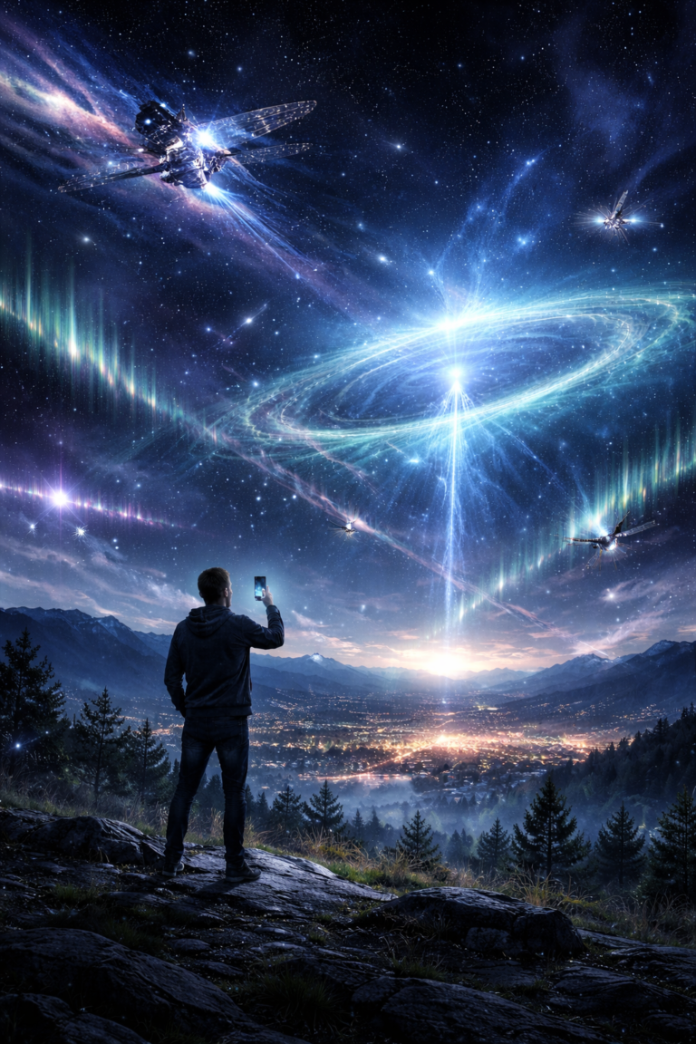 Strange Sky Phenomena – The Night the Lights Moved Like They Were Watching Back