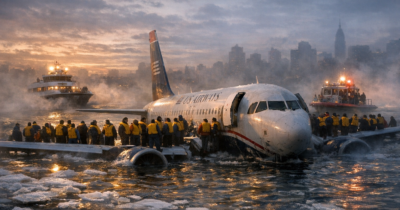 the hudson flight