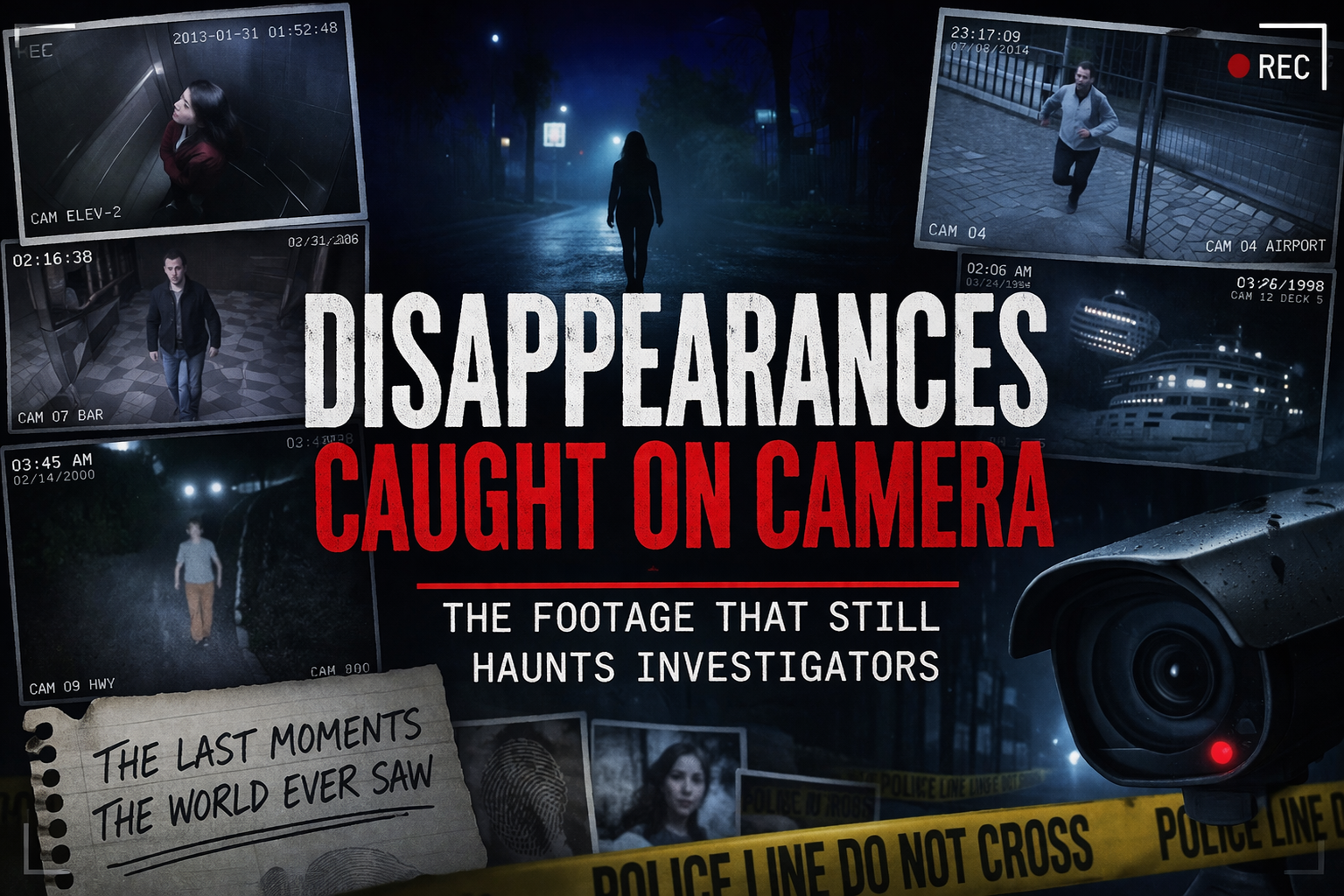 You are currently viewing Disappearances Caught on Camera — The Footage That Still Haunts Investigators