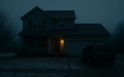 susanpowellmissingmother cinematic winter house scene