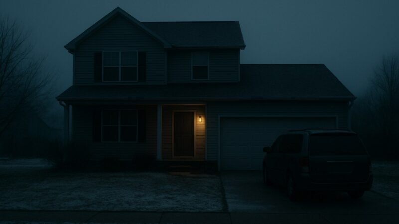 susanpowellmissingmother cinematic winter house scene