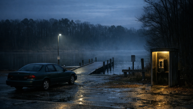 heather elvis disappearance at peachtree landing cinematic night scene